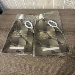 Sheraton Waikiki Beach Resort Reusable Water Bag Pouch Set Two Duo Oahu Hawaii